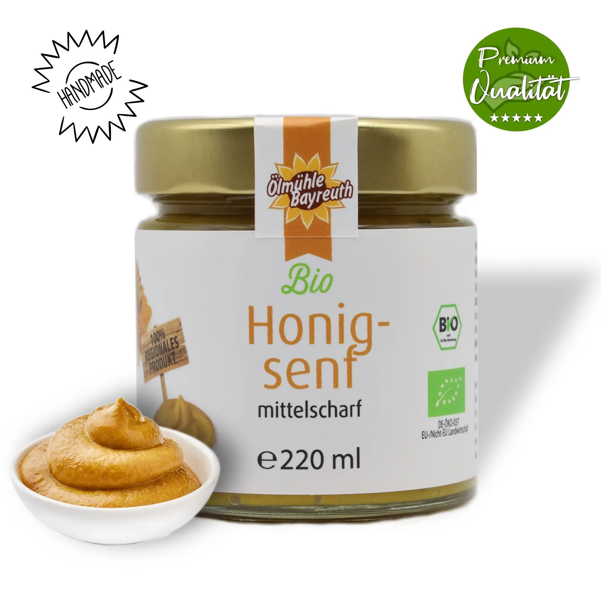 Bio Honigsenf von der Ölmühle Bayreuth