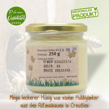 Cremiger Honig aus Creußen von der Ölmühle Bayreuth