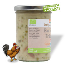 Bio Gockel Frikassee 400 ml von "Gutes von Schubert"