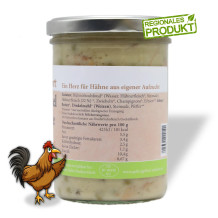 Bio Gockel Frikassee 400 ml von "Gutes von Schubert"