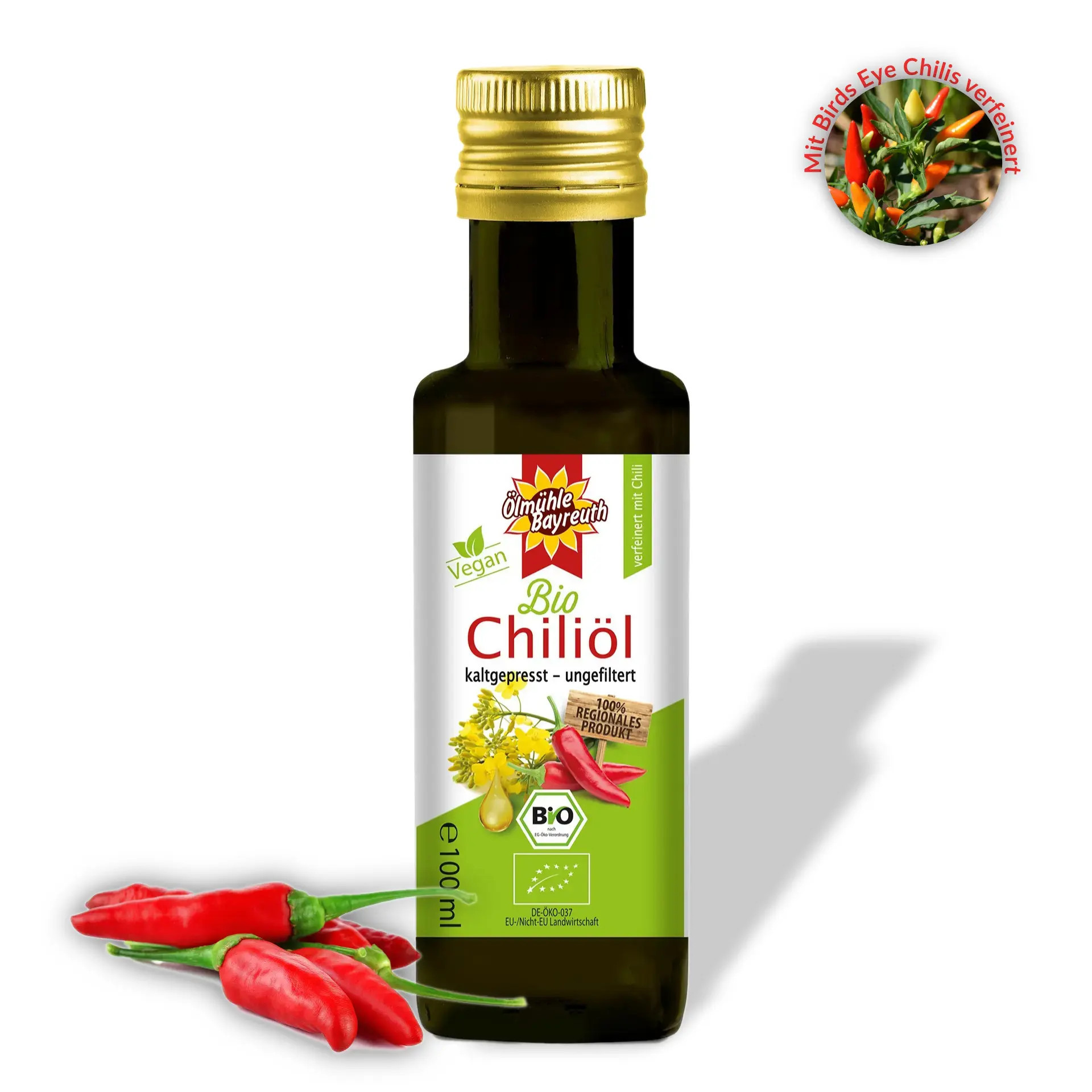 Bio Chiliöl von der Ölmühle Bayreuth